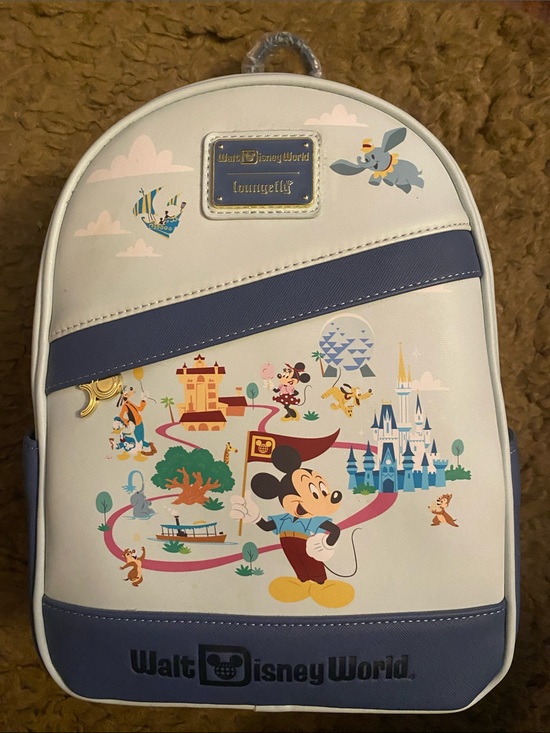 Loungefly Handbags - Loungefly x Walt Disney World White & Blue Mini Backpack